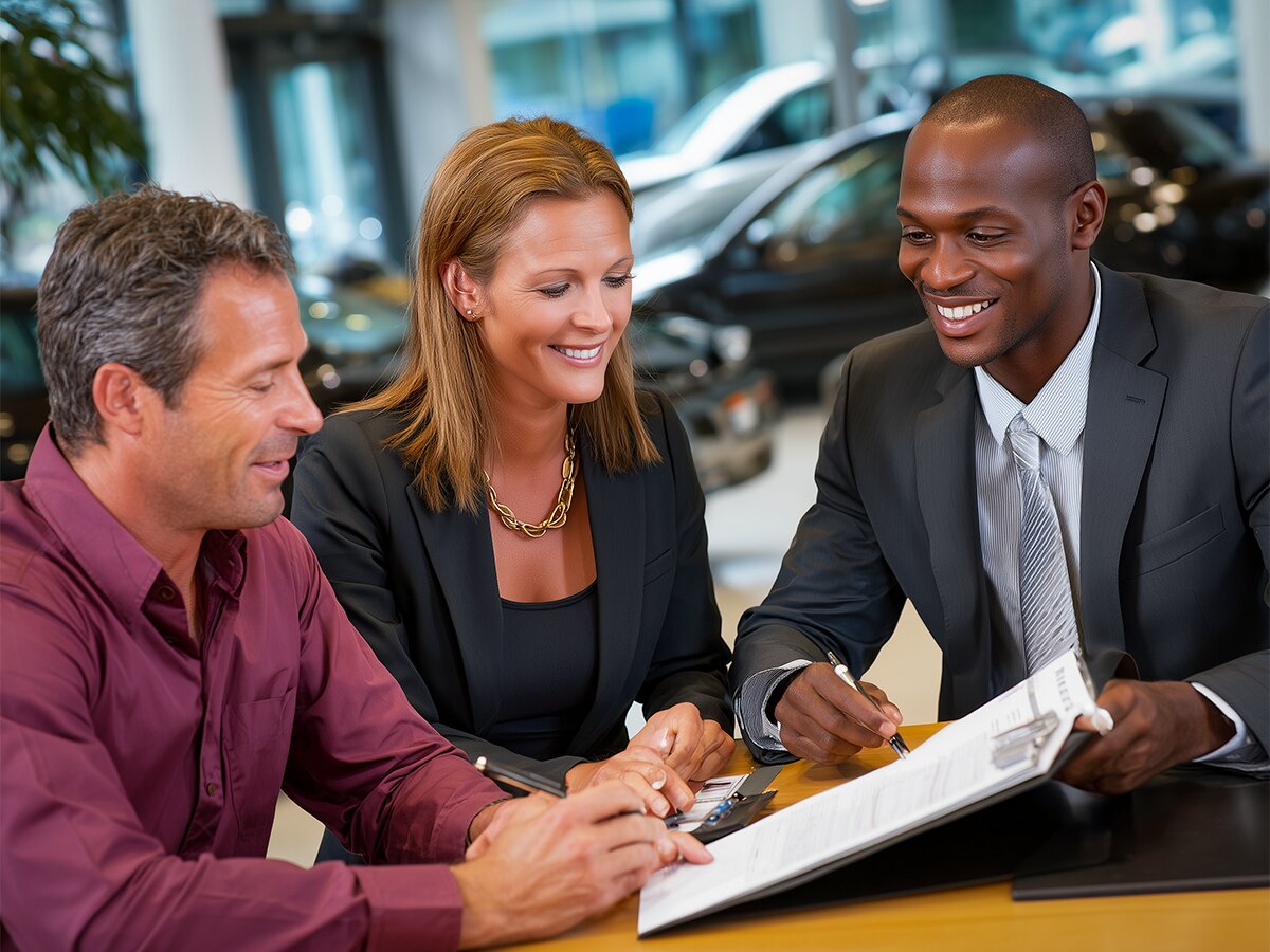 Finance manager reviewing pay stubs and proof of income